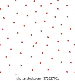 Ladybug seamless pattern, abstract texture, vector illustration. EPS10 vector illustration.
