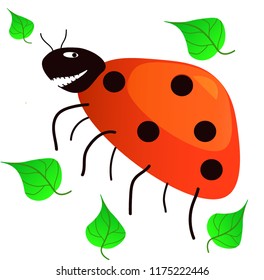 Ladybug with a smile.