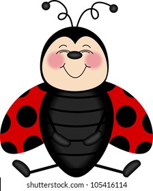 Ladybug Smiling From Ear to Ear
