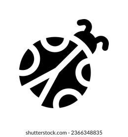 ladybug solid icon. vector icon for your website, mobile, presentation, and logo design.