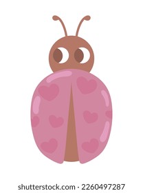 ladybug spring animal icon isolated