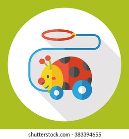 ladybug toy flat icon