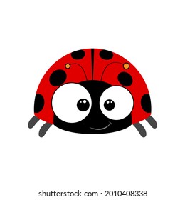 Ladybug vector. Cute Ladybird illustration isolated on white background