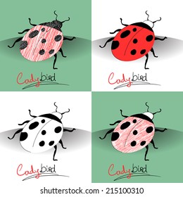 Ladybug. Vector doodle. Sketch