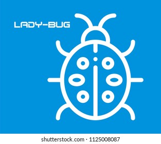 LADYBUG VECTOR ICON 