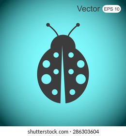 ladybug vector icon
