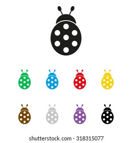 ladybug - vector icon