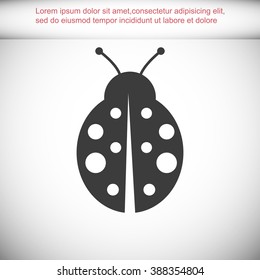 ladybug vector icon