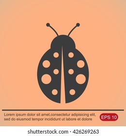 ladybug vector icon
