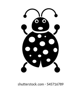 Ladybug vector icon.