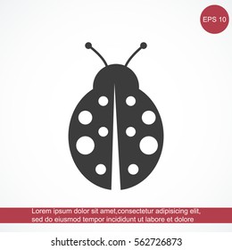 ladybug vector icon