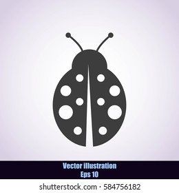 ladybug vector icon