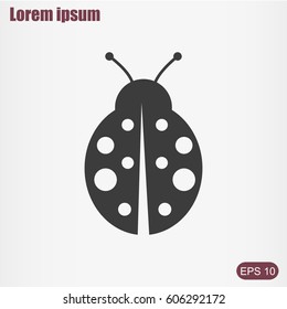 ladybug vector icon