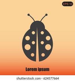 ladybug vector icon