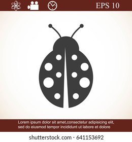 ladybug vector icon