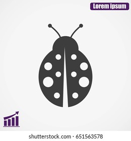 ladybug vector icon