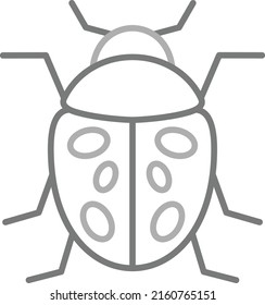 Ladybug vector icon. Can be used for printing, mobile and web applications.