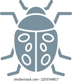 Ladybug vector icon. Can be used for printing, mobile and web applications.