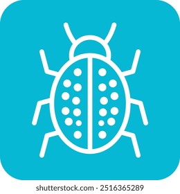 Ladybug Vector Icon Design Illustration