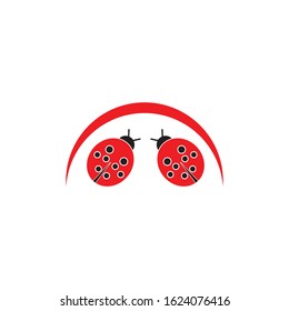ladybug vector icon illustration design template