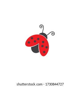 ladybug vector icon illustration design template