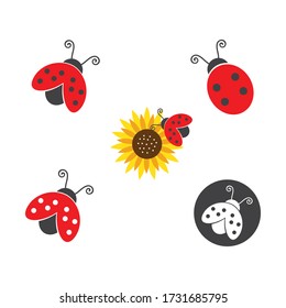 ladybug vector icon illustration design template