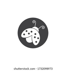 ladybug vector icon illustration design template