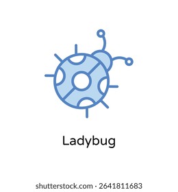 Ladybug vector icon stock illustration