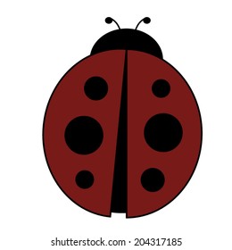 Ladybug vector illustration