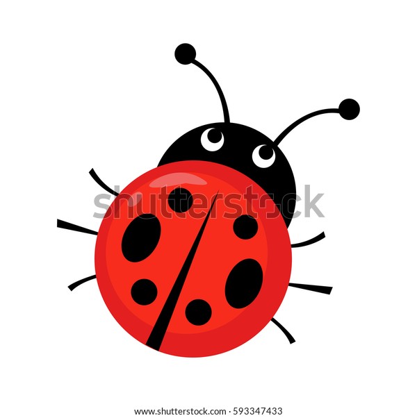 Ladybug Vector Illustration Stock Vector (Royalty Free) 593347433