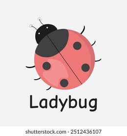Ladybug Vector Illustration: Springtime Garden Insect Design