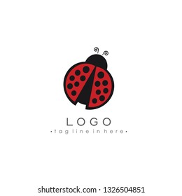 Ladybug vector logo with eps format