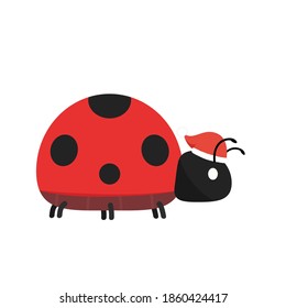 Ladybug vector. Ladybug on white background. wallpaper. symbol.