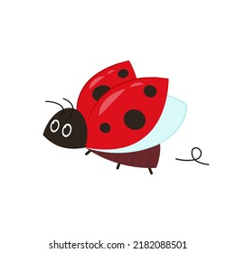 Ladybug vector. ladybug on white background. wallpaper. symbol.
