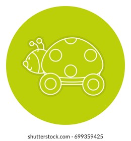 ladybug with wheels icon