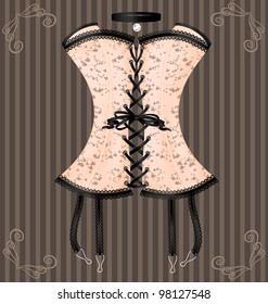 lady's beige corset