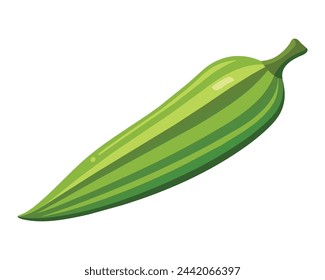 Ilustración plana del vector de las verduras del dedo de las señoras sobre fondo blanco