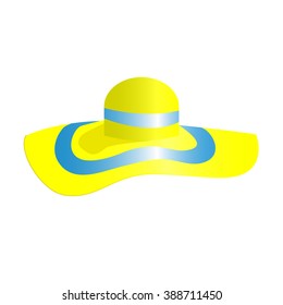 Ladys hat with a brim