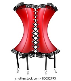 Lady's Red Corset