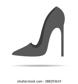Lady's shoe icon vector illustration
