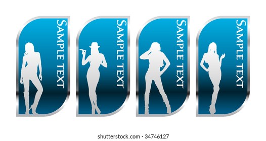 Lady's stickers
