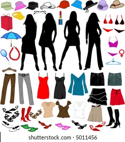 Lady's world -accesory, vectors work