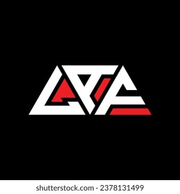 LAF triangle letter logo design with triangle shape. LAF triangle logo design monogram. LAF triangle vector logo template with red color. LAF triangular logo Simple, Elegant, and Luxurious design.