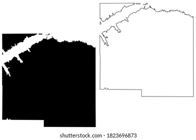 Lafayette County, Mississippi (U.S. county, United States of America, USA, U.S., US) map vector illustration, scribble sketch Lafayette map