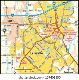 1,016 Louisiana road map Images, Stock Photos & Vectors | Shutterstock
