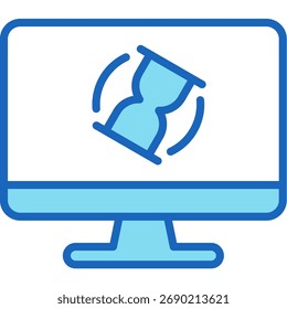 Lag Icon Ilustración vectorial azul