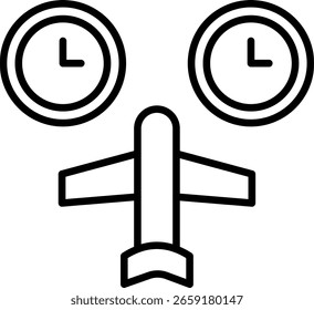 Lag Line Icon Vector Design