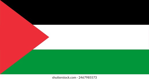 Rezago de Palestina. Bandera del símbolo de la página de Vector de Palestina para su diseño de Sitio web Logo de la bandera de Palestina, App, UI. Ilustración vectorial de la bandera palestina, EPS10