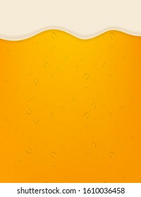 lager beer background. Beer in the high magnification. Vector stock illustration