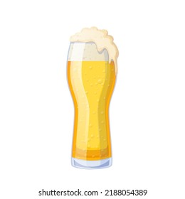 Cup fresh lager beer concept Royalty Free Vector Image